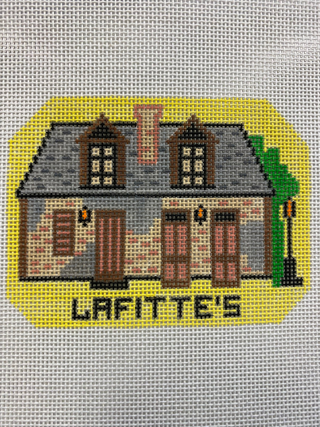 Lafitte's Blacksmith Shop Needlepoint Ornament