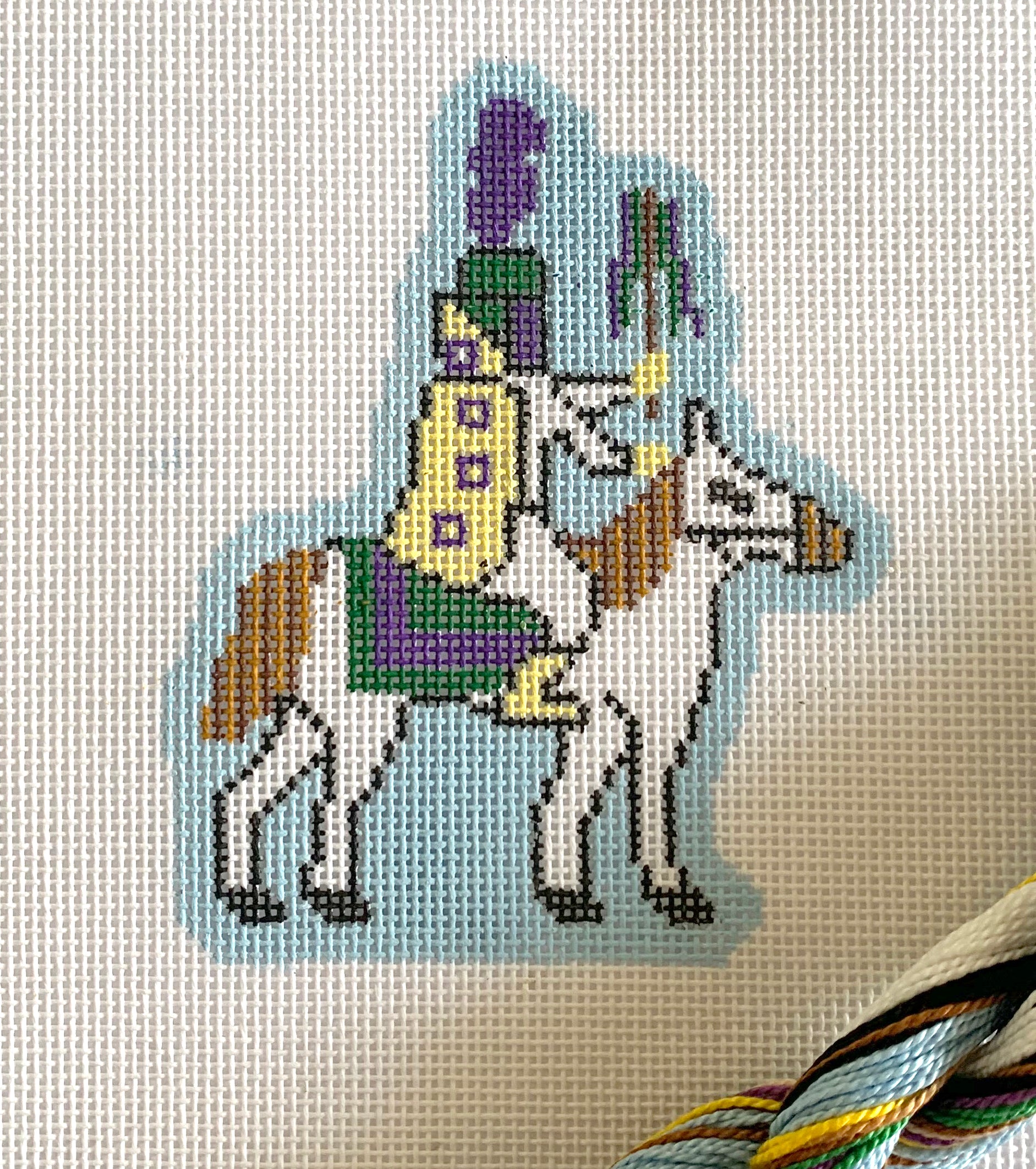 Mardi Gras Lieutenant on Horseback Ornament – Needle NOLA